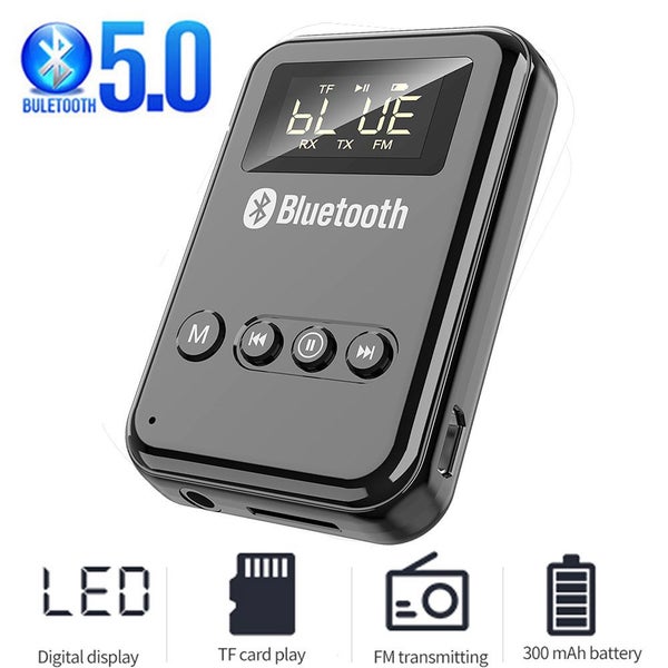 LED Bluetooth 5.0 Adapter Transmitter Receiver Wireless Audio For Car Carousel 2