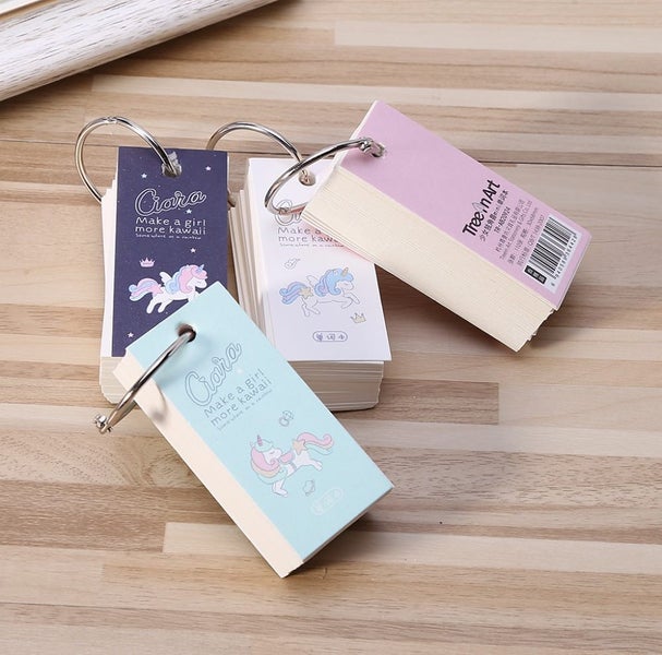 110 Sheets Lovely Mini Notebook School Supplies Stationery Vocabulary Carousel 6