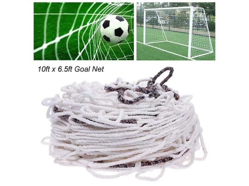 10x6.5ft Full Size Football Soccer Goal Post Net Sports Match Training Junior Carousel 1