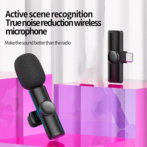 OnetoOne Wireless Collar Clip Microphone Noise Reduction Mobile Phone Carousel 1
