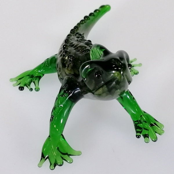 Green Glass Tuatara Carousel 1