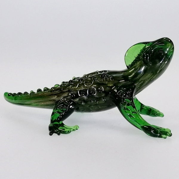 Green Glass Tuatara Carousel 2