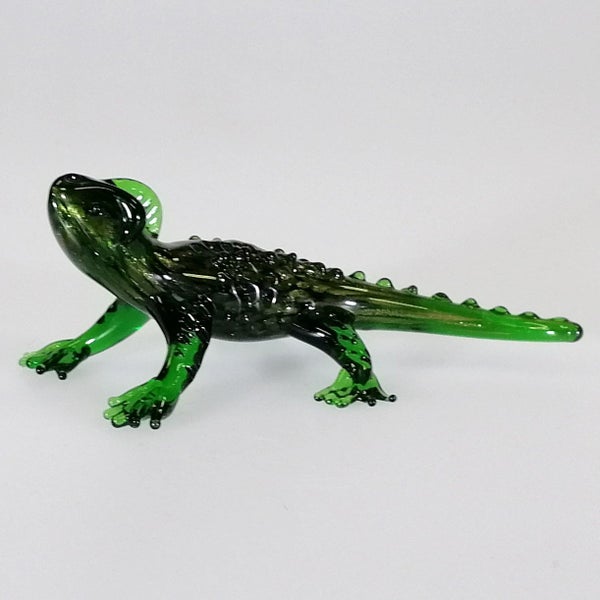 Green Glass Tuatara Carousel 4