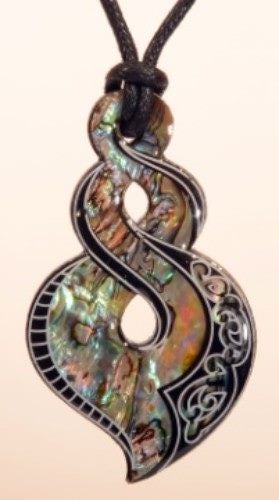 Pendant - Paua Fancy Twist Carousel 1