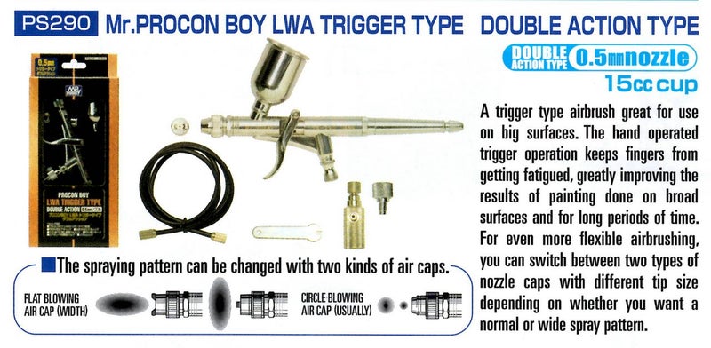 Mr Color GSI Creos Mr. Airbrush Procon Boy PS-290 0.5mm Pistol Trigger Type Carousel 3