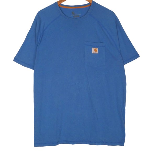 Carhartt Blue Short Sleeve Pocket Shirt XL Carousel 1