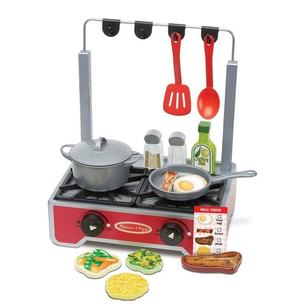 Melissa and Doug Deluxe Wooden Cooktop Set Carousel 2