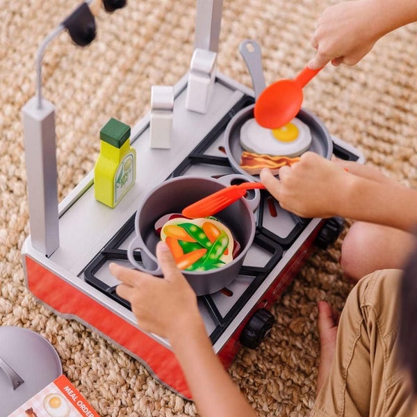 Melissa and Doug Deluxe Wooden Cooktop Set Carousel 4