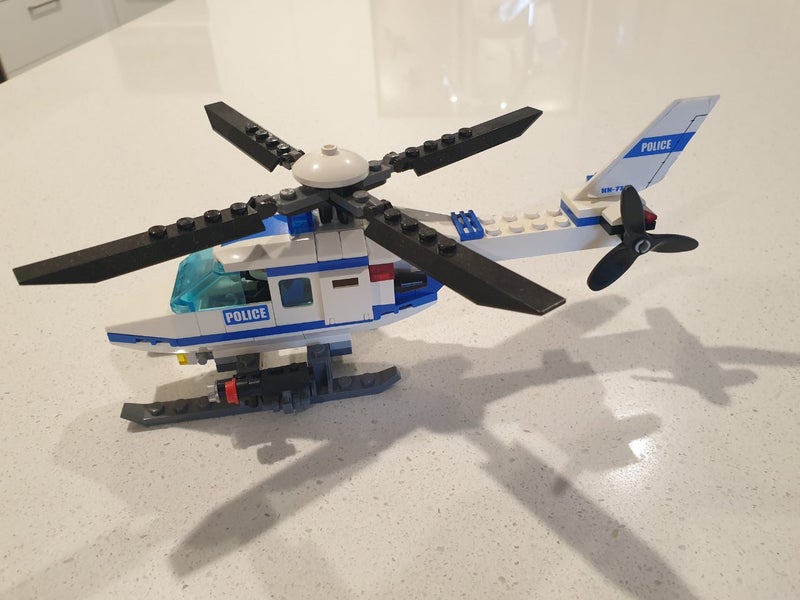 Lego City Police Helicopter Set 7741 - Complete (No Box) Carousel 2
