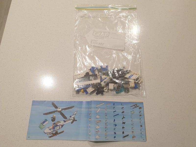 Lego City Police Helicopter Set 7741 - Complete (No Box) Carousel 8