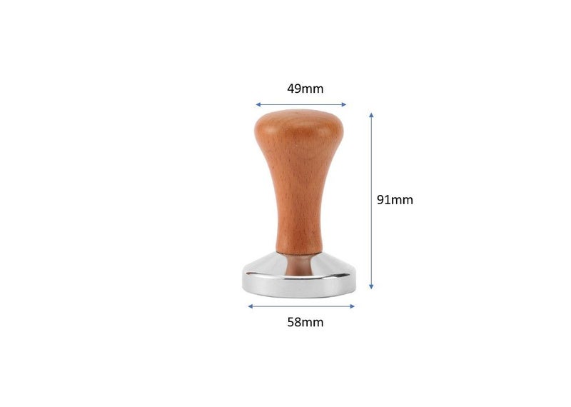 PTN 58mm Coffee Tamper Dark Wooden Handle Portafilter Espresso Press Barista Carousel 2