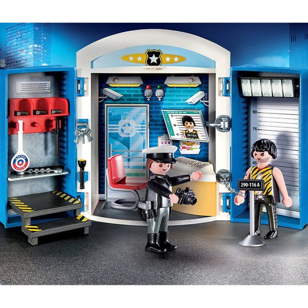 Playmobil Police Station Play Box Playset Carousel 2