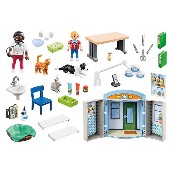 Playmobil Vet Clinic Play Box Playset Carousel 3
