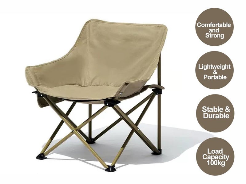 Outdoor Folding Camping Chair-Yellow Carousel 1