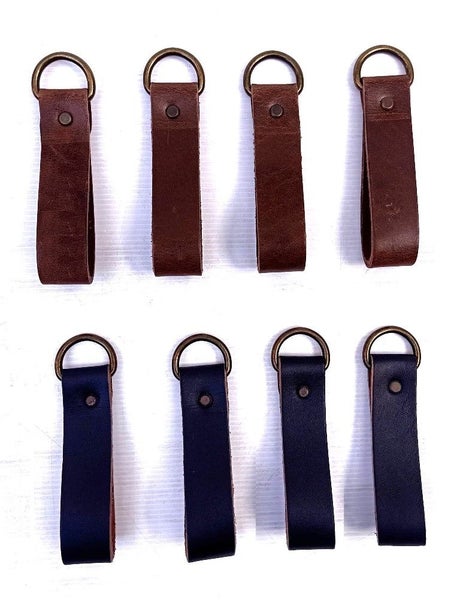 Tool Belt Suspender leather 3' OR 4"(Inch) loops X (4-Piece Set)(Brown or Black) Carousel 11