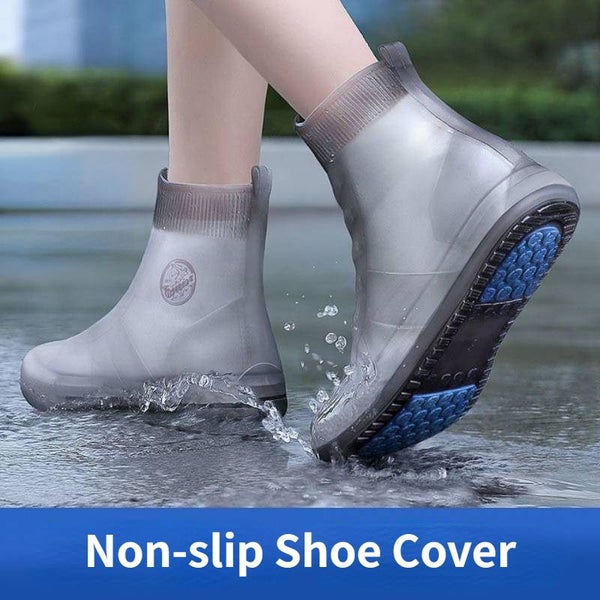 Waterproof Silicone Shoe Cover High Top Rain Boots Cover Non-slip Carousel 2