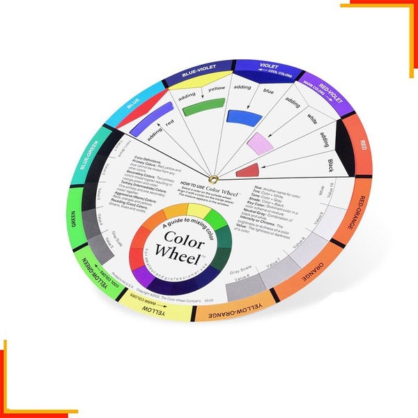 12 Color Nails Microblading Tattoo Makeup Paper Card Wheel Three Tier Carousel 2