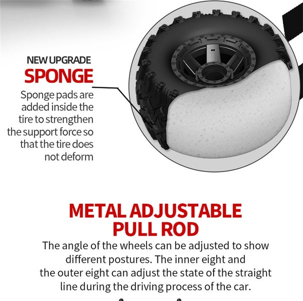 46+ kmh 4WD Electric High Speed RC Truggy Off-Road 1:10 Monster RC Truck Carousel 12