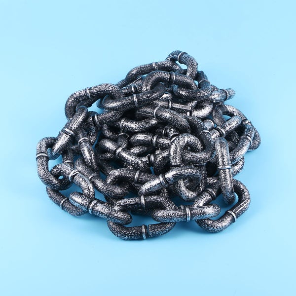Chain Halloween Costume Plastic Shackles Barrier Decor Simulation Carousel 1