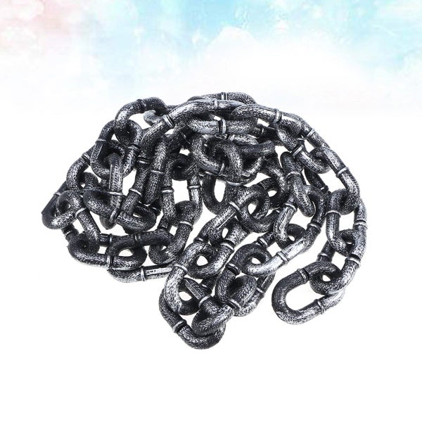 Chain Halloween Costume Plastic Shackles Barrier Decor Simulation Carousel 2