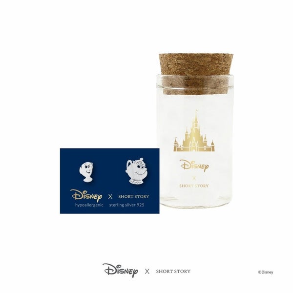 Disney x Short Story Earrings Mrs Potts and Chip - Silver Carousel 1