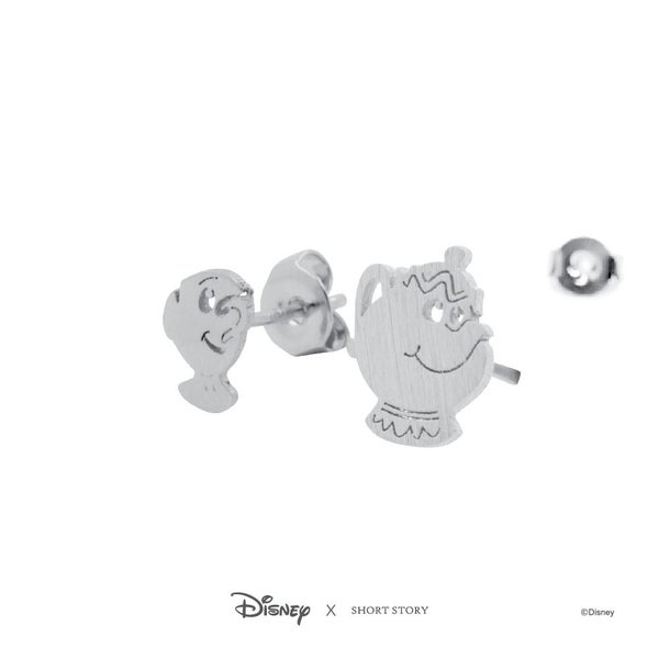 Disney x Short Story Earrings Mrs Potts and Chip - Silver Carousel 2