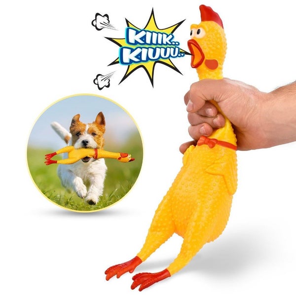 Dog Sounding Toy Small Size Screaming Chicken Pet Dog Toy Screaming Carousel 1