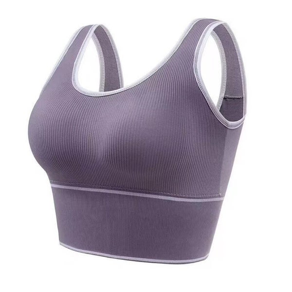Women Yoga Underwear Padded Crop Tops Sport Tank Top No Steel Ring Carousel 1