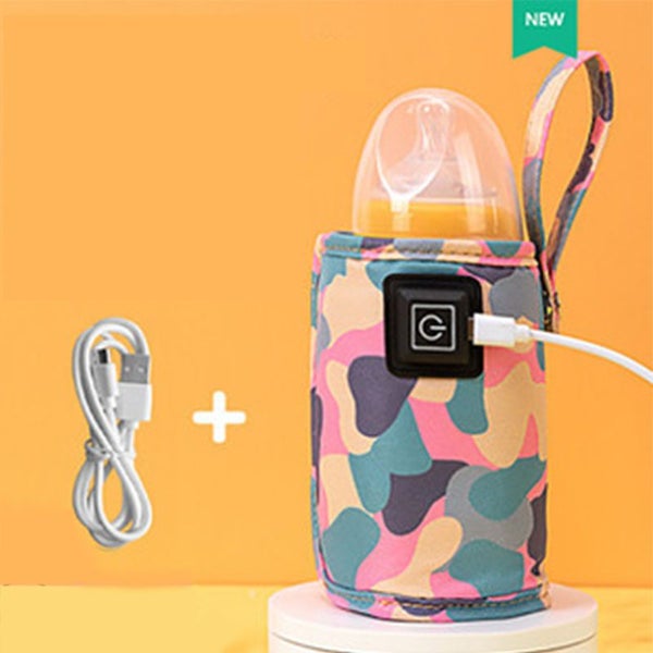 USB Milk Water Warmer Travel Stroller Insulated Bag Baby Nursing Carousel 1