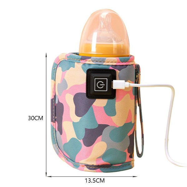 USB Milk Water Warmer Travel Stroller Insulated Bag Baby Nursing Carousel 7