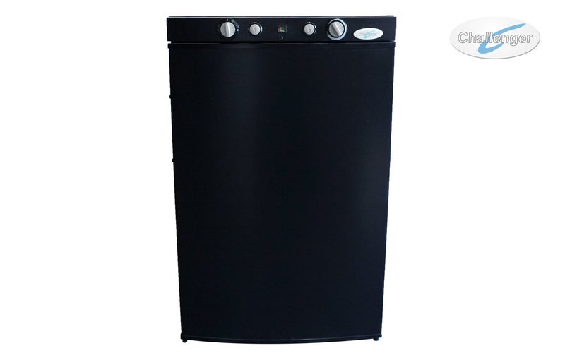 Challenger 90L 3-way Gas Fridge/Freezer Freestanding- LPG, 240V, 12V Carousel 1