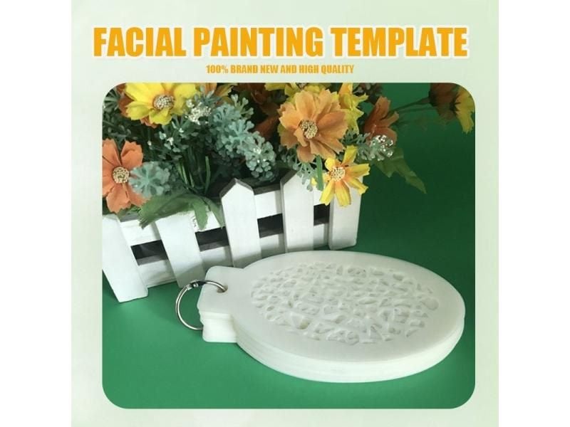 42 Pcs/set Face Painting Stencils Templates Professional Body Art Makeup Tools Carousel 1