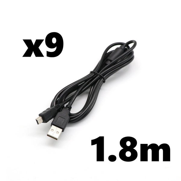 9x PS3 USB Controller Charger Cord 1.8m Carousel 1