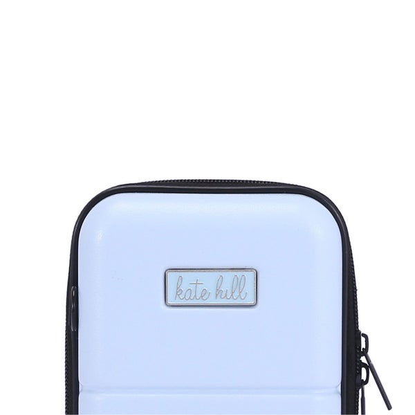 Kate Hill Bloom Tech Travel Essentials Case w Clip On Wrist Strap Blue 1.1L Carousel 6