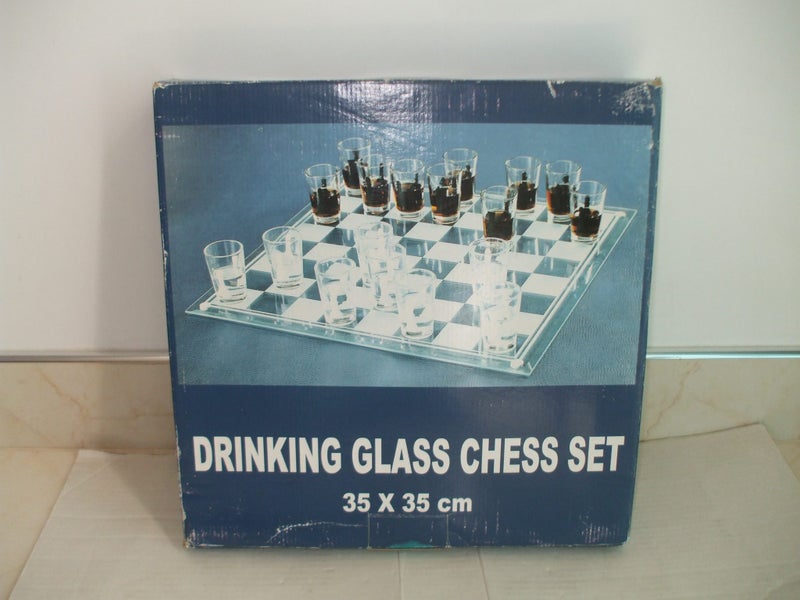 $200 OFF Drinking Glass Chess Set in As New Condition,Used Few Times Only, Have1 Carousel 1