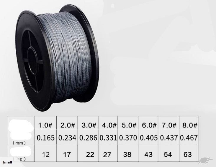 Braid Fishing Line #7.0 100m 54kg Brand New Carousel 2