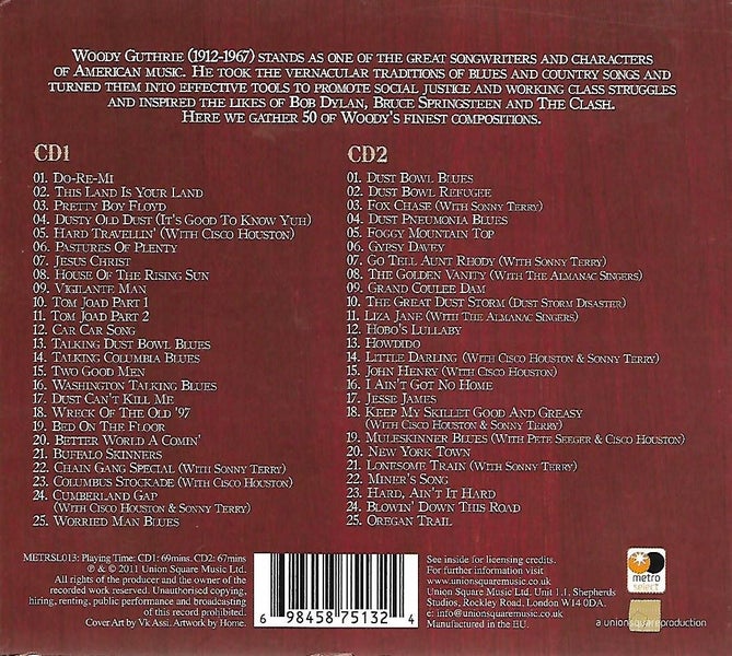 Woody Guthrie: This Land Is Your Land (Double CD) Carousel 2