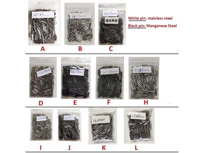 1.5mm 1.6mm 1.7mm 2.0mm Car Key Pins For Folding Flip Remote Blade Carousel 1