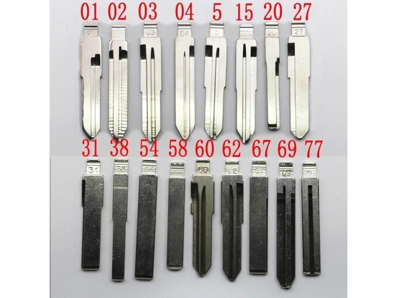 10PCS LOT KD Key Blade For Kia Toyota V W FORD RENAULT Flip Car Carousel 2