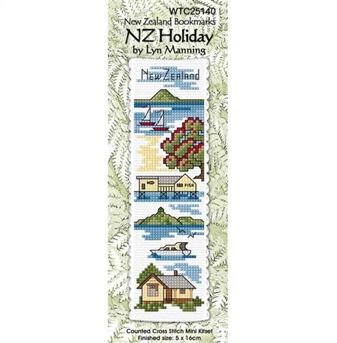 Lyn Manning Cross Stitch Kit Bookmark - NZ Holiday Carousel 1