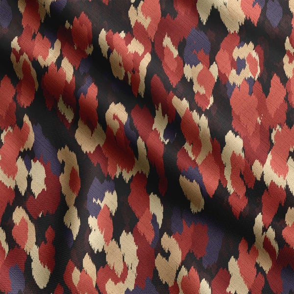 Soimoi Abstracts Print, Poly Taffeta Fabric, Decor Sewing Fabric by The Yard 56 Carousel 1