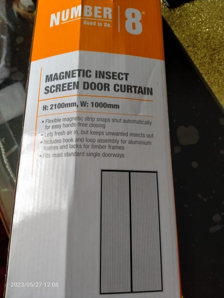 Magnetic insect screen door curtain Carousel 1