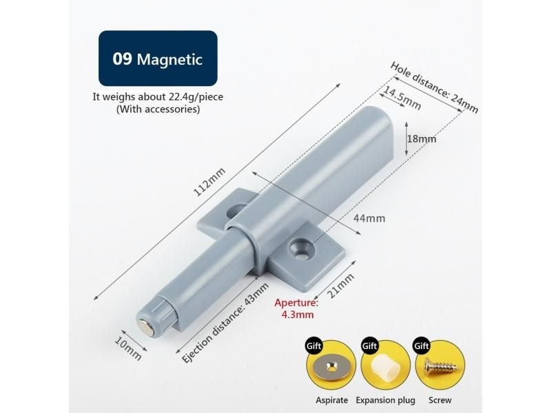 Damper Cabinet Catches Latch Cupboard Push Hidden Kitchen Pulls Stop Drawer Carousel 1