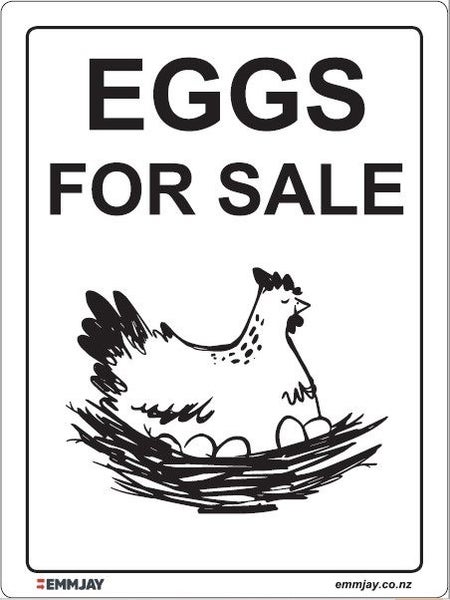 EGGS FOR SALE Sign (450 x 600mm) ACM EM1010 Carousel 1