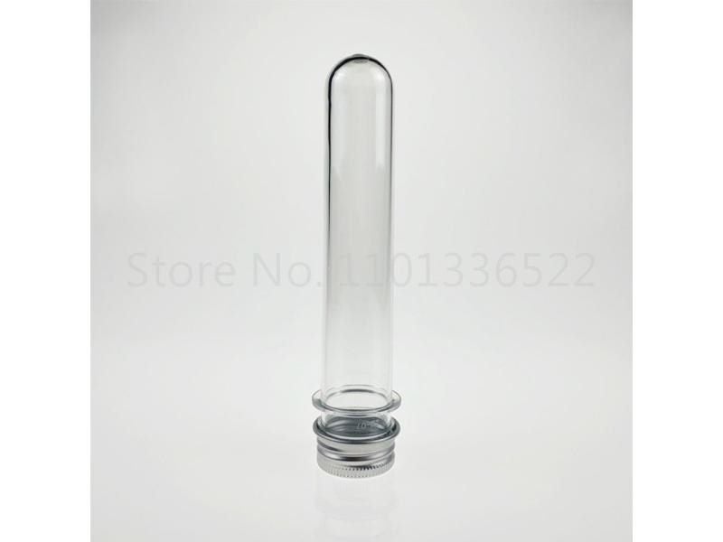 10pcs Lab 30/40/70/100ml PET Test Tube Bottle Transparent Cylindrical Plastic Carousel 2