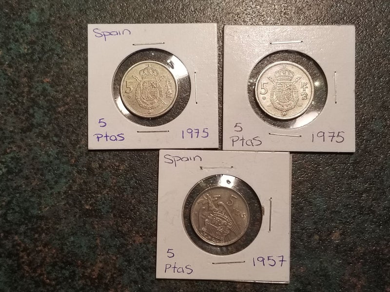 SPAIN - 5 PESETA x 3 Carousel 1