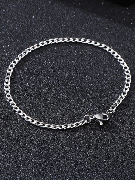 Men's Titanium Steel Minimalist 5MM Link Chain Bracelet Carousel 1