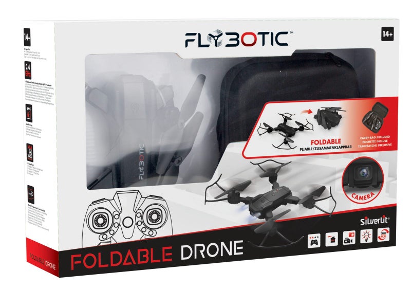 Silverlit: Flybotic Foldable Drone - Black Carousel 5
