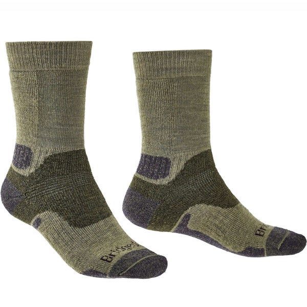 Bridgedale Mens Hike Midweight Merino Performance Boot Socks - Green - XL Carousel 1