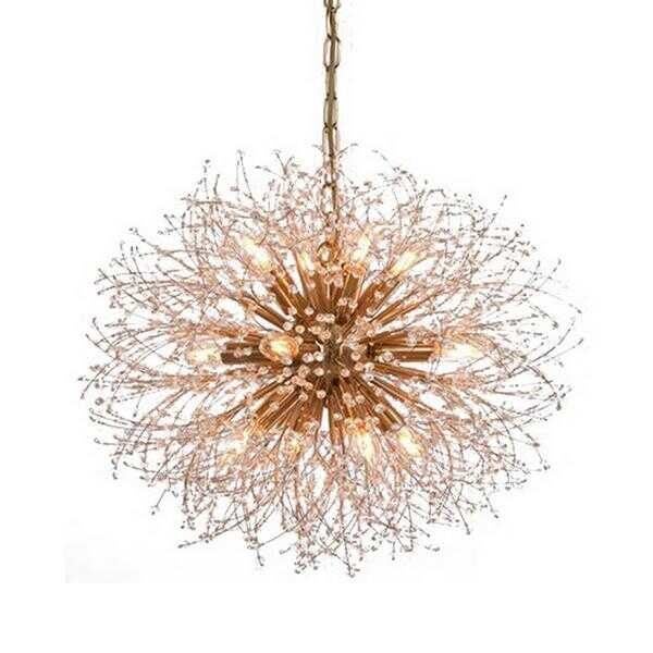 Iron in Hairline Brass Plated Chandelier Carousel 1